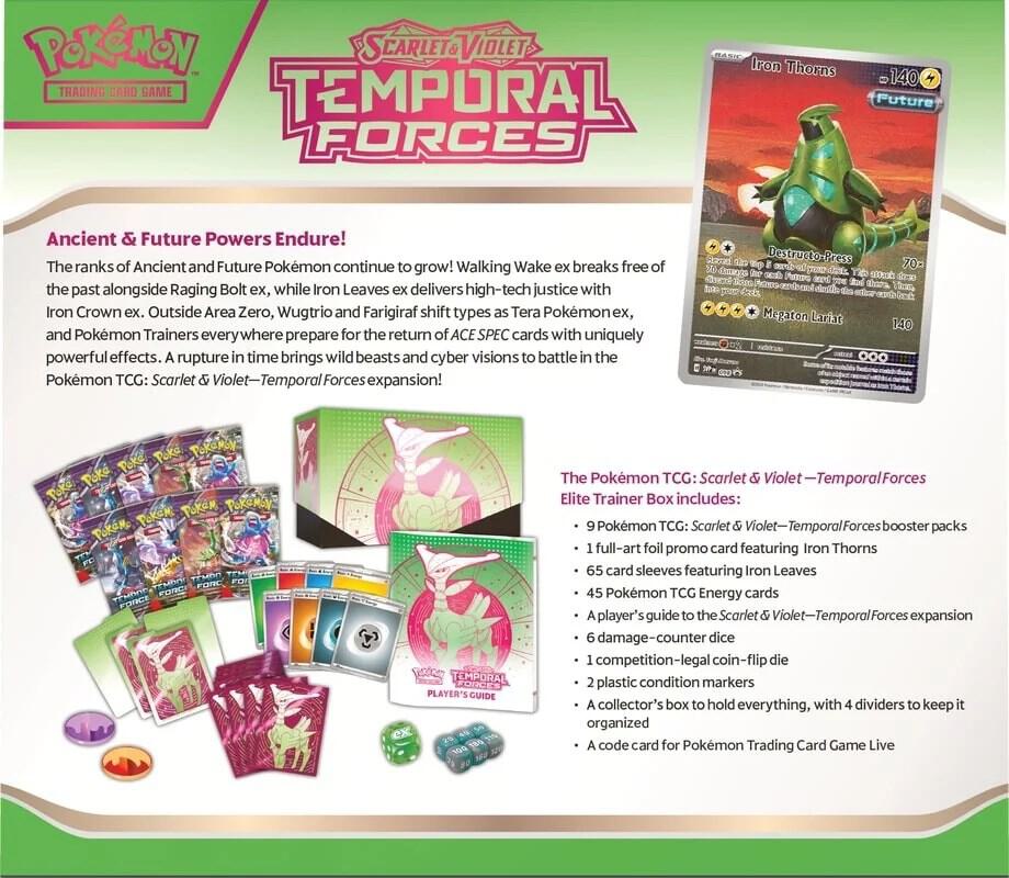 Temporal Forces Elite Trainer Box - SV05: Temporal Forces