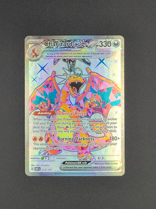 Charizard ex 215/197 Obsidian Flames Pokemon TCG Card