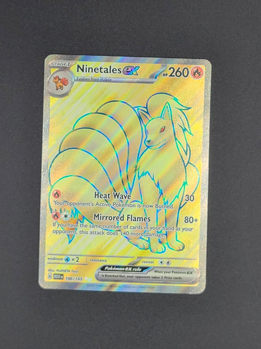 Ninetales ex 186/165 151 Pokemon TCG Card