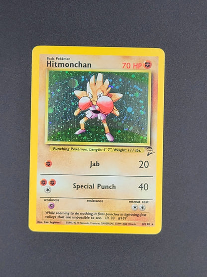 Hitmonchan 8/130 Base Set 2 Pokemon TCG Card
