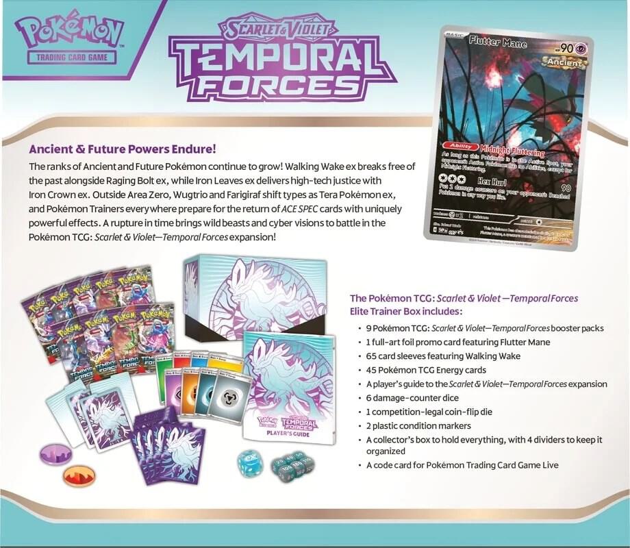 Temporal Forces Elite Trainer Box [Walking Wake] - SV05: Temporal Forces