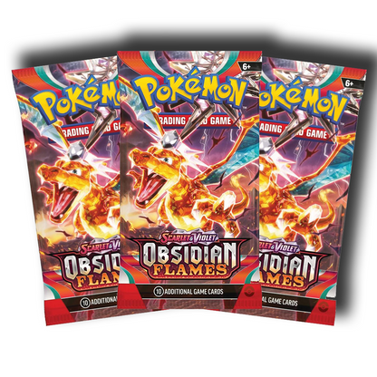 3 Booster Packs - Obsidian Flames